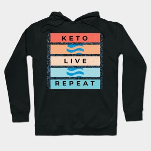 Keto, Live, Repeat Hoodie